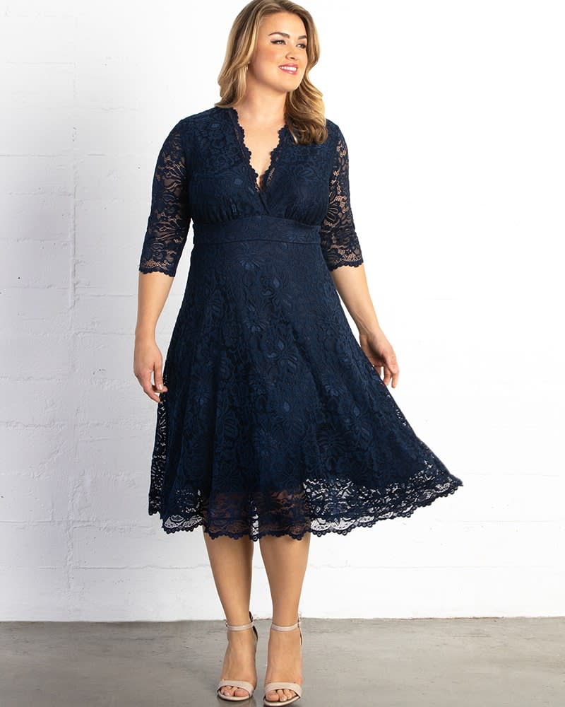 Navy cocktail dress sales